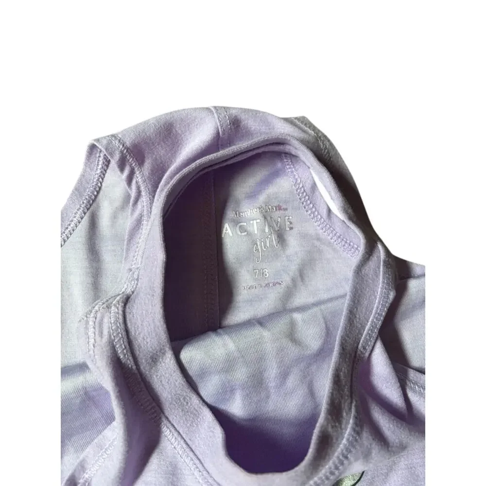Member's Mark Purple Girl's Active Tank Dance Mode Size 7/8
